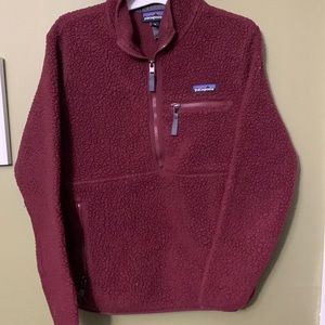 Burgundy Patagonia half zip